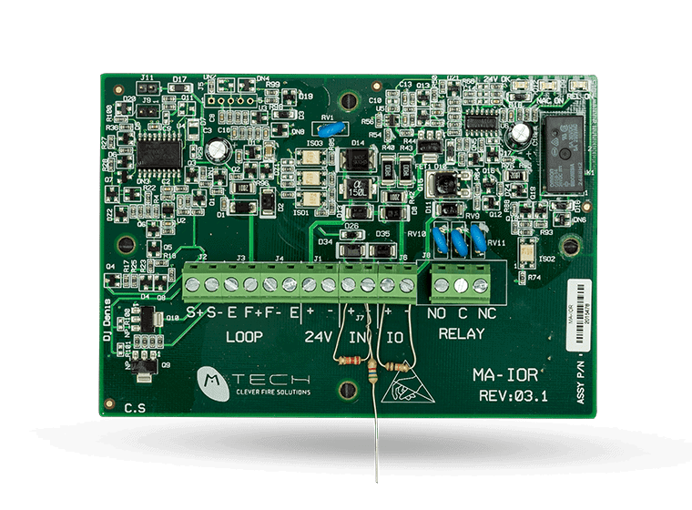 MA-IOR Intelligent Analog Addressable Single Input/ Dual Output Card UL864 10th Edition Listed