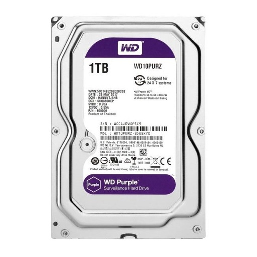 [CCTV - Accessory] WD Hard Disk 1TB Purple