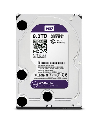 [CCTV - Accessory] WD Hard Disk 8TB Purple