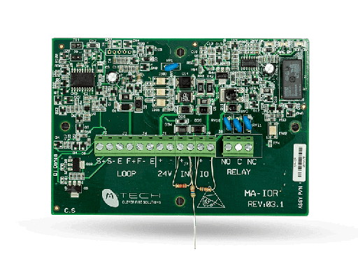 [Fire Alarm - Intelligent Analog Addressable] MA-IOR Intelligent Analog Addressable Single Input/ Dual Output Card UL864 10th Edition Listed